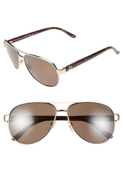 gucci aviator women|gucci 58mm polarized aviator sunglasses.